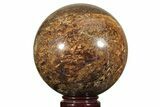 Golden Amphibolite Sphere - Western Australia #208013-1